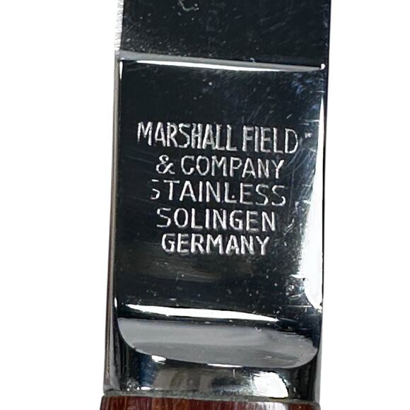 Vintage MCM Marshall Field & Company Stainless Solingen Germany knives Set of 6 - Picture 7 of 8
